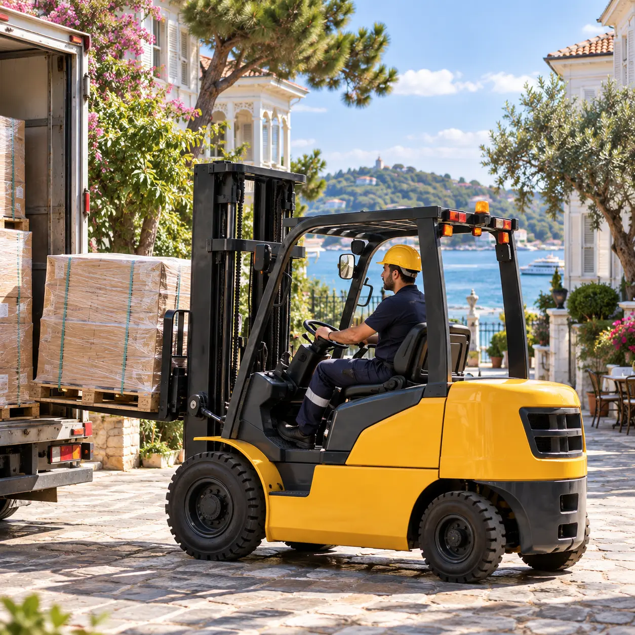 Adalar forklift hizmeti - Önal Vinç