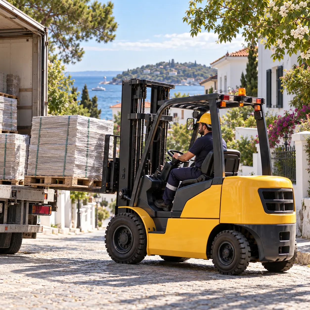 Adalar forklift hizmeti - Önal Vinç