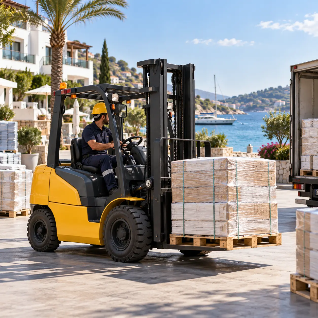 Adalar forklift hizmeti - Önal Vinç