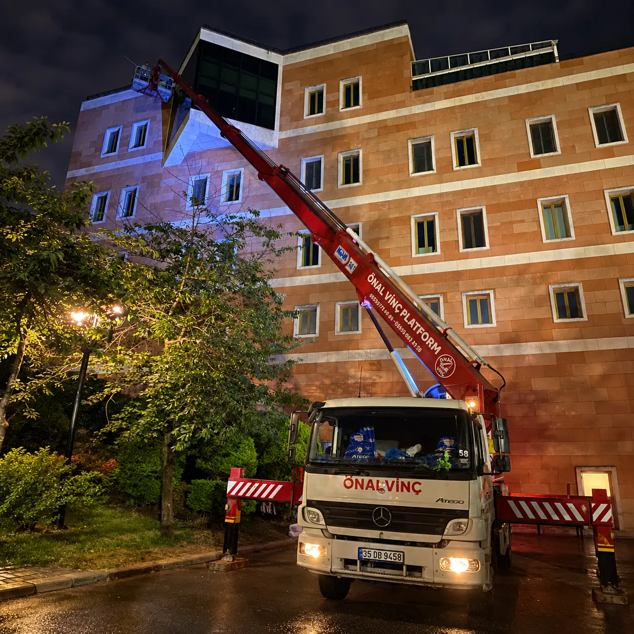 Beykoz sepetli vinç hizmeti Önal Vinç