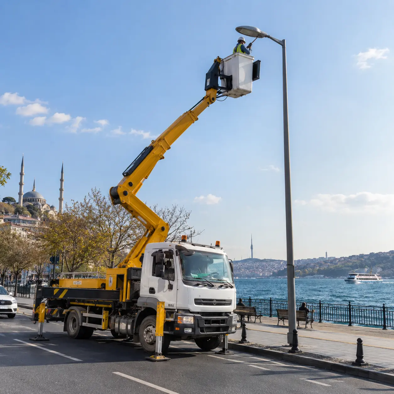 Üsküdar sepetli vinç hizmeti Önal Vinç